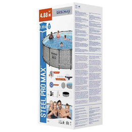 Bestway Power Steel Swimming Pool Rund 488x122 cm