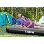 3-in-1 Luftbett Schwarz und Grau 188x99x25 cm