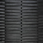 3-tlg. Bistro-Set mit Auflagen Poly Rattan Schwarz