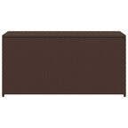 Garten-Auflagenbox Braun 120x50x60 cm Poly Rattan