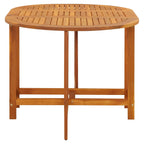 Gartentisch 130x90x72 cm Massivholz Akazie