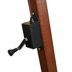 Ampelschirm 350 cm Holzmast Weiß
