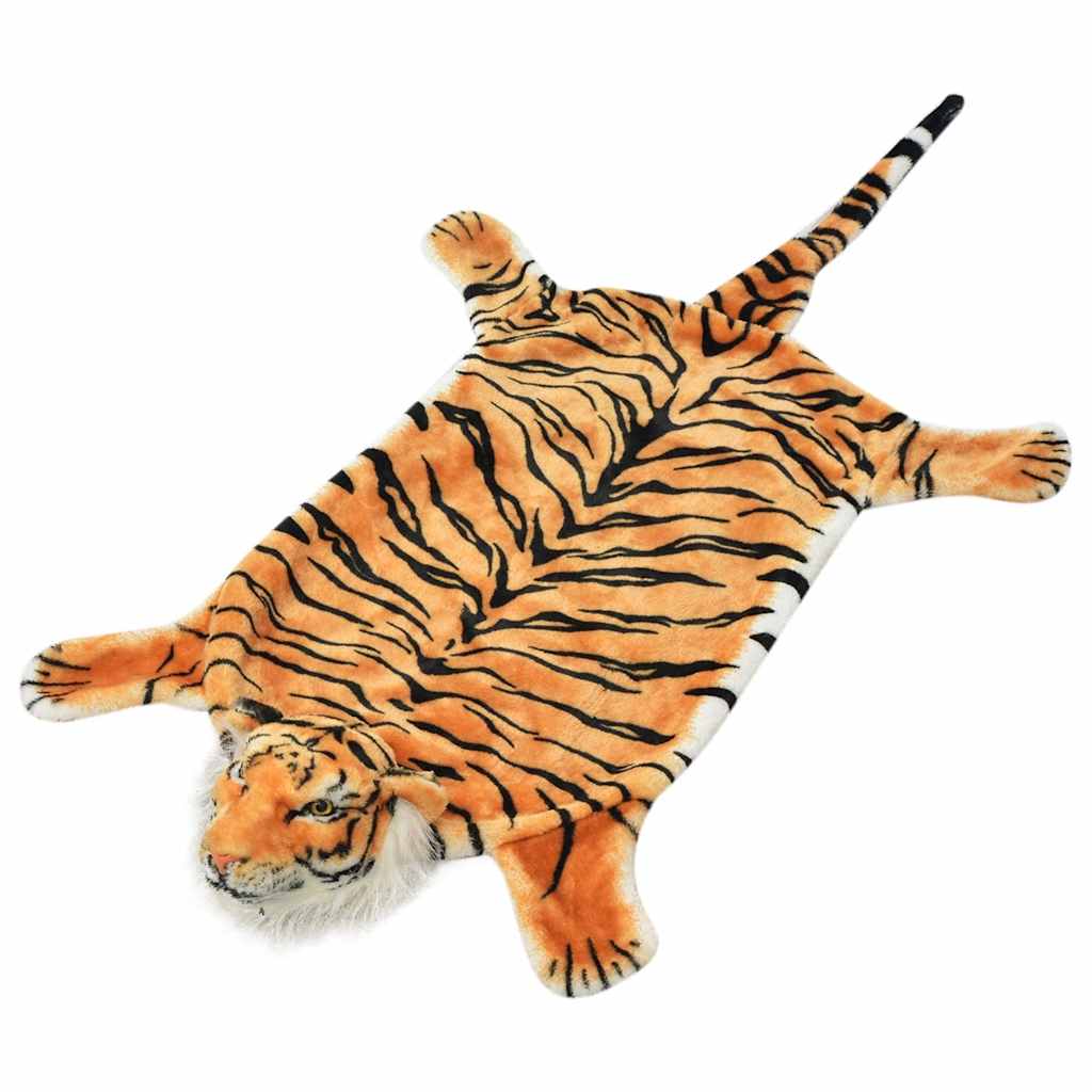vidaXL Tigerfell Teppich Plüsch 144 cm Braun