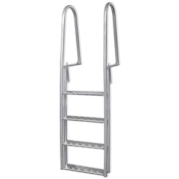 vidaXL Steg-/Poolleiter 4-stufig Aluminium 167 cm