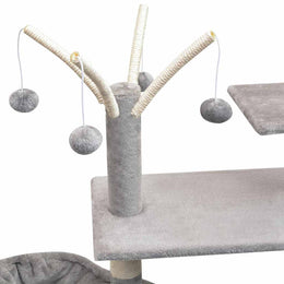vidaXL Katzen-Kratzbaum 125 cm Grau