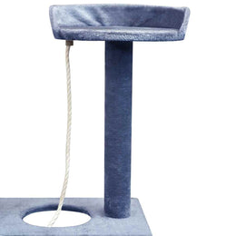 vidaXL Katzen-Kratzbaum Sisal 150 cm Dunkelblau
