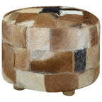 Hocker Ziegenleder Rund 50x50x45 cm