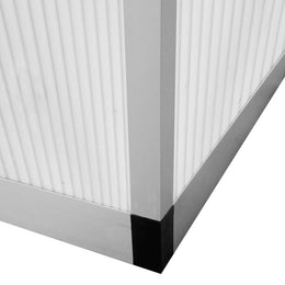 vidaXL Gewächshaus Verstärkt Aluminium 10,53 m²