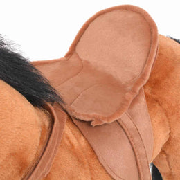vidaXL Plüschtier Pferd Stehend Plüsch Braun