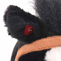 vidaXL Plüschtier Pferd Stehend Plüsch Schwarz