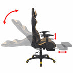 Gaming Stuhl Gold 70 x 71 x 136 cm Kunstleder