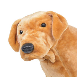 vidaXL Plüschtier Hund Labrador Stehend Plüsch Hellbraun XXL