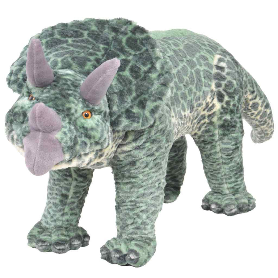 Plüschtier Triceratops Stehend Plüsch Grün XXL