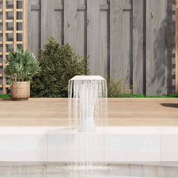 vidaXL Pool-Wasserfall Edelstahl 64x30x52 cm Silbern