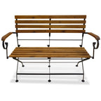 Gartenbank Klappbar 112 cm Massivholz Akazie