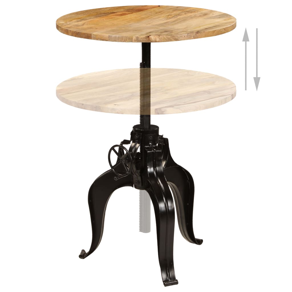 Bartisch Massivholz Mango 75x(76-110) cm