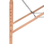 Massageliege 3-Zonen Klappbar 10 cm Sitz Weiß