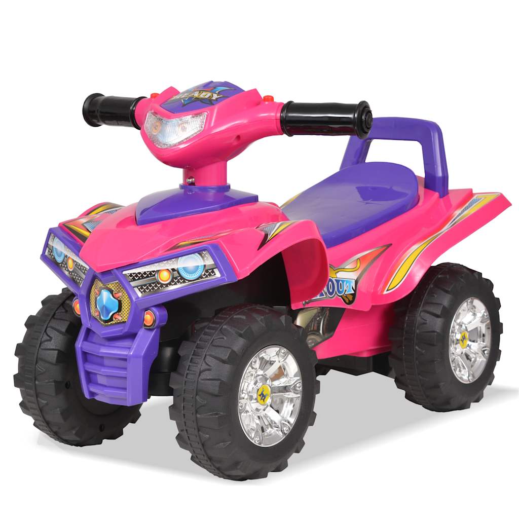 vidaXL Aufsitz-Quad für Kinder mit Sound und Licht Rosa und Lila