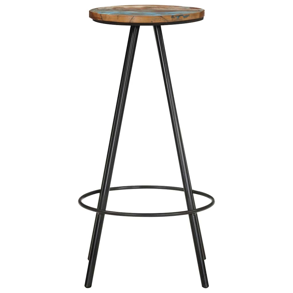 Barhocker 2 Stk. Massives Altholz