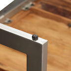 Esstisch Massivholz Akazie und Stahl 180 cm