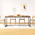 Esstisch Massivholz Akazie und Stahl 180 cm