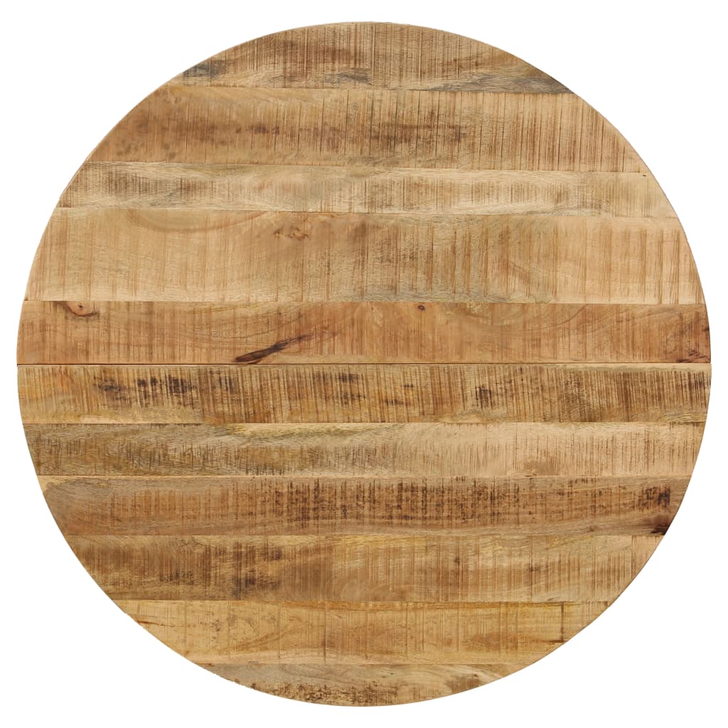 Esstisch Raues Massives Mangoholz und Stahl 120x77 cm