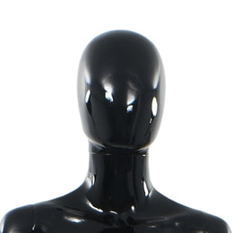 vidaXL Weibliche Schaufensterpuppe mit Glassockel Schwarz 175 cm