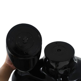 vidaXL Weibliche Schaufensterpuppe mit Glassockel Schwarz 175 cm