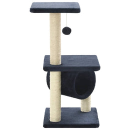 vidaXL Katzen-Kratzbaum Sisal 65 cm Dunkelblau