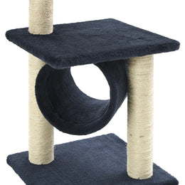 vidaXL Katzen-Kratzbaum Sisal 65 cm Dunkelblau