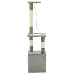 vidaXL Katzen-Kratzbaum mit Sisal-Kratzsäulen 109 cm Grau