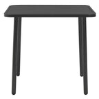 Gartentisch Dunkelgrau 80x80x72 cm Stahl