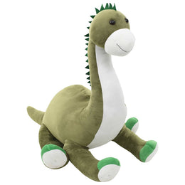 vidaXL Dino Kuscheltier Brontosaurus Plüsch Grün