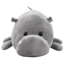 Hippo Kuscheltier Plüsch Grau