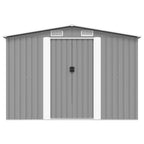 Gartenhaus 257x298x178 cm Metall Grau