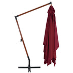 Ampelschirm mit Holz-Mast 400x300 cm