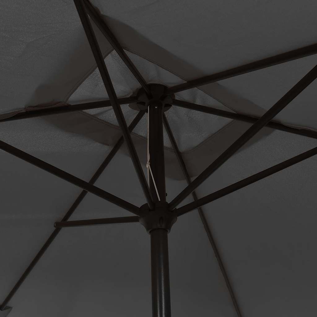 Sonnenschirm mit Metall-Mast 300x200 cm Anthrazit