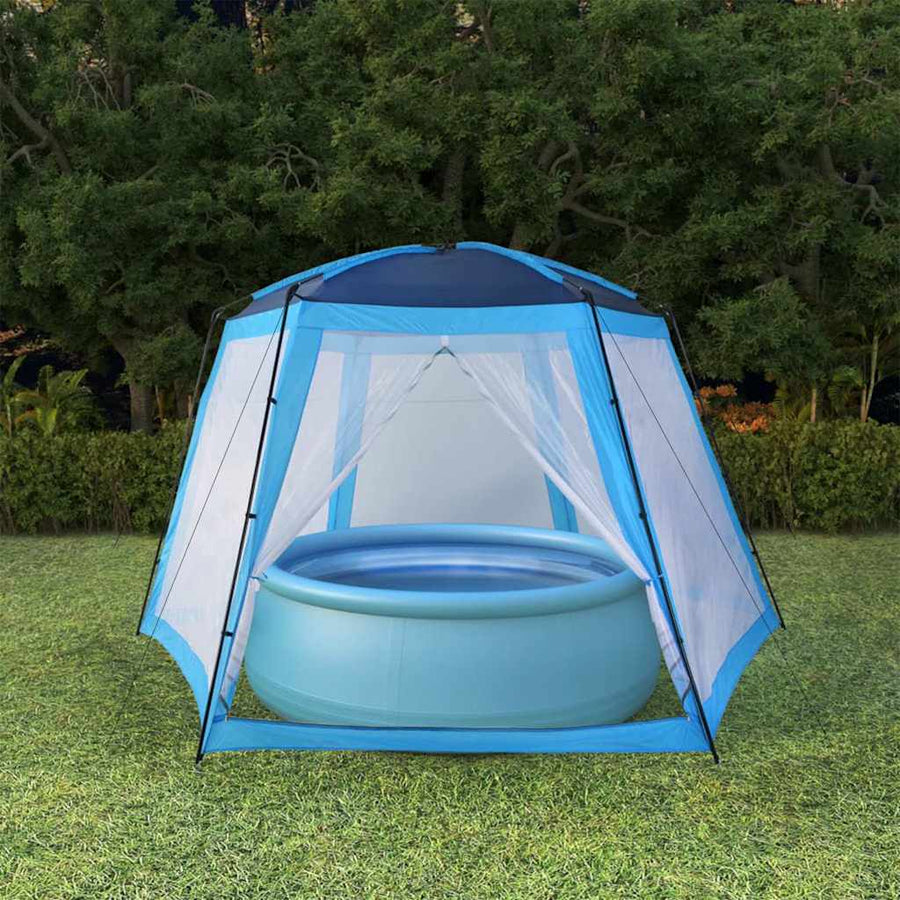 vidaXL Pool-Zelt 500x433x250 cm Blau