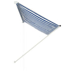 Einziehbare Markise 250×150 cm Blau und Weiß