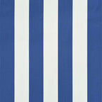 Einziehbare Markise 350 x 150 cm Blau und Weiß