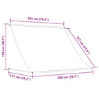 Einziehbare Markise 200×150 cm Anthrazit