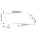Einziehbare Markise 400×150 cm Creme