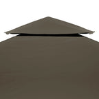 Pavillon-Dachplane mit Kaminabzug 310 g/m² 3x3 m Taupe