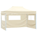Faltzelt mit 3 Seitenteilen 3x4,5 m Creme
