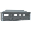 Faltzelt Partyzelt Pop-Up mit 8 Seitenwänden 870x291x315 cm Anthrazit