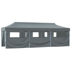 Faltzelt Partyzelt Pop-Up mit 8 Seitenwänden 870x291x315 cm Anthrazit