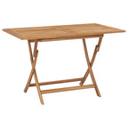 Gartentisch Klappbar 120x70x75 cm Massivholz Teak