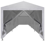 Partyzelt mit 10 Mesh-Seitenwänden 12 x 3 m