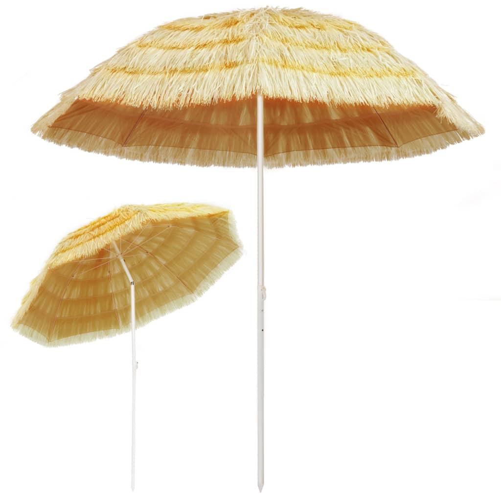 Strandschirm Natur 240 cm Hawaii-Stil