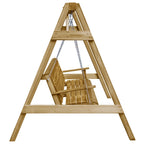 Schaukelbank Imprägniertes Kiefernholz 205x150x157 cm